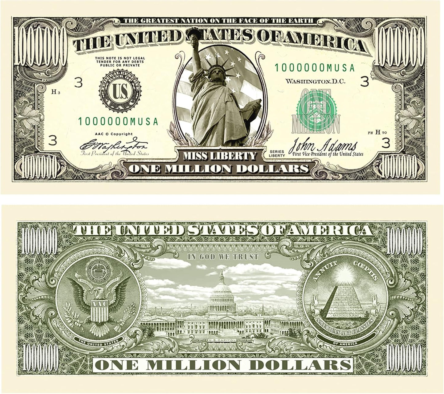 Million Dollar Bills (50 count)